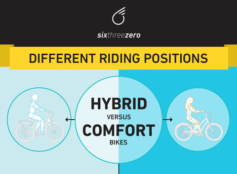 hybrid vs comfort bike riding positions