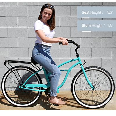 Cruiser Bicycle Size and Fitting For Women