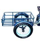 Rear Long Basket for Hitch sixthreezero EVRYjourney Electric Tricycle Rickshaw with Passenger Seat