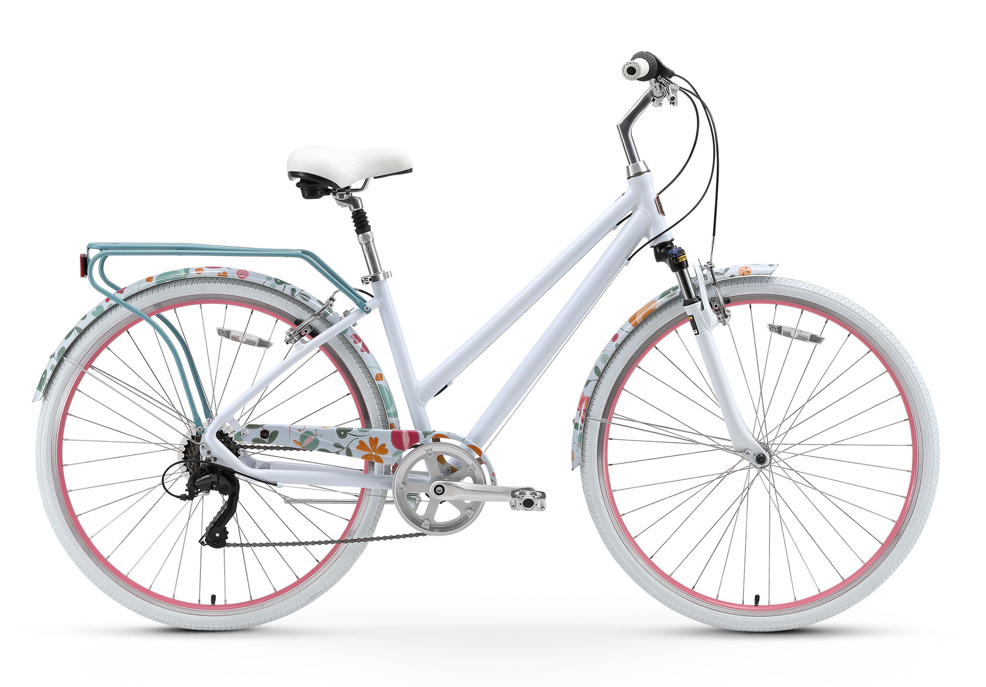A/O Rosa Limited 7-Speed Hybrid Commuter Bicycle