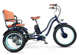 sixthreezero EVRYjourney Electric 750W Tricycle Rickshaw with Passenger Seat