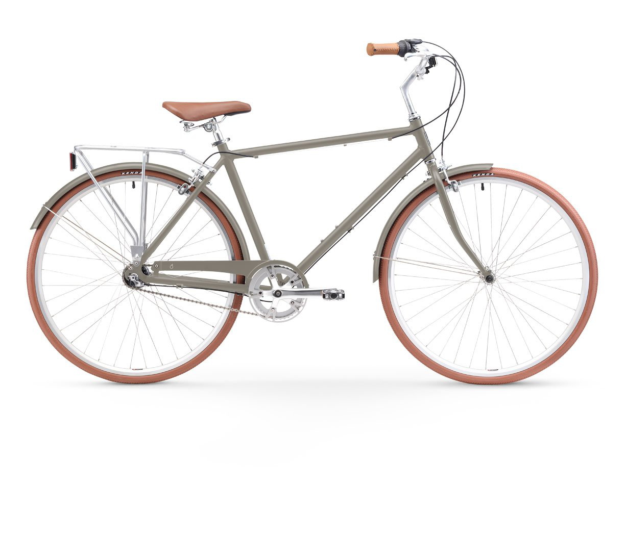 sixthreezero Ride in the Park Men's 3 Speed Touring City Bike with Rear Rack