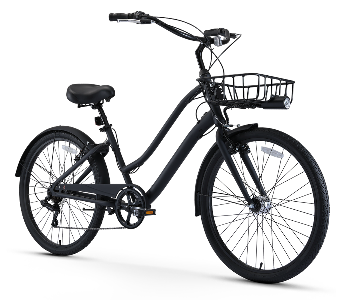 sixthreezero EVRYjourney Men's Casual Edition 7-Speed w/ Integrated Cable Lock, Light and Basket
