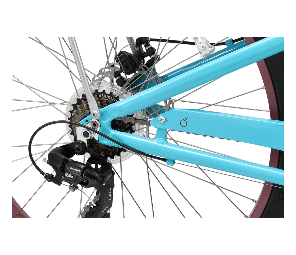 sixthreezero EVRYjourney Women's 26" FAT Tire 7-Speed Step-Through Touring Hybrid Bicycle