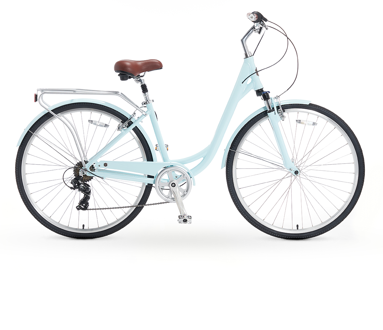 A/O Women's Jackie 7 Speed Comfort Hybrid Bicycle
