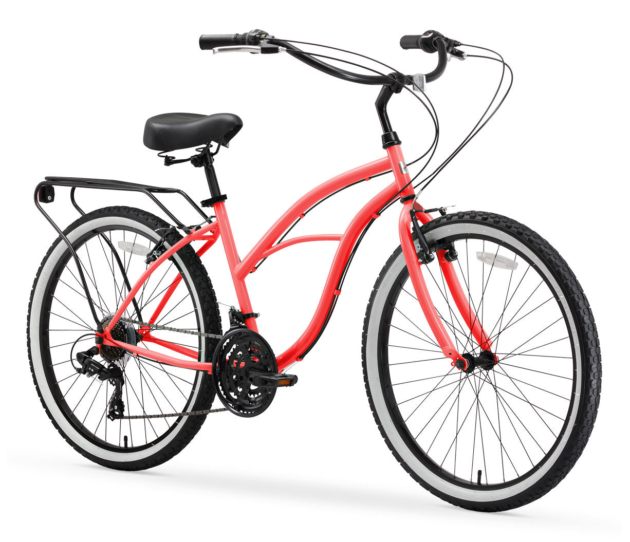 sixthreezero Around the Block Women's 26" 21 Speed Cruiser Bicycle