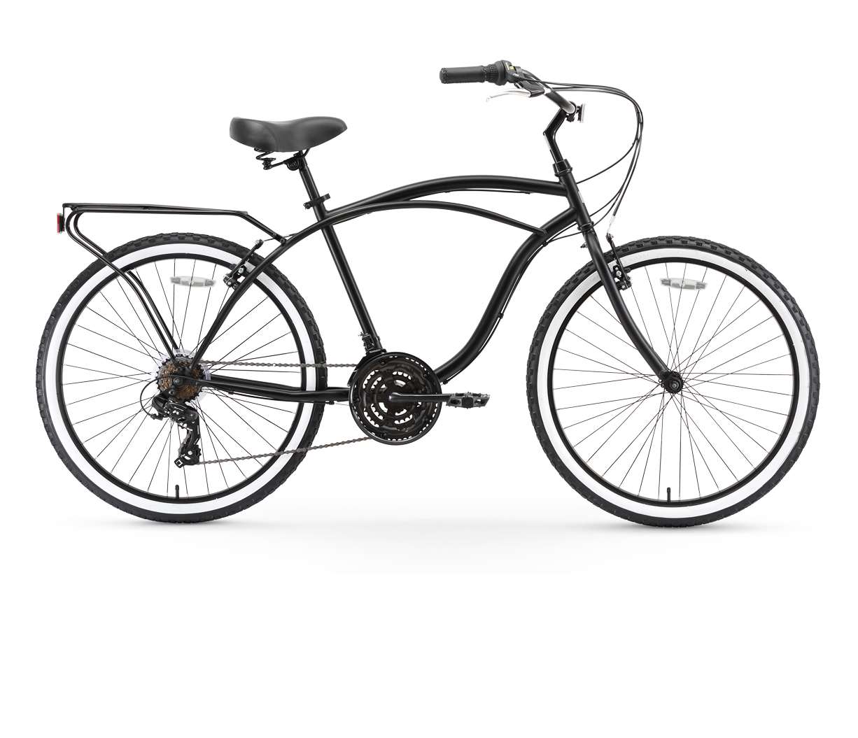 sixthreezero Around the Block Men's 26" 21 Speed Cruiser Bicycle