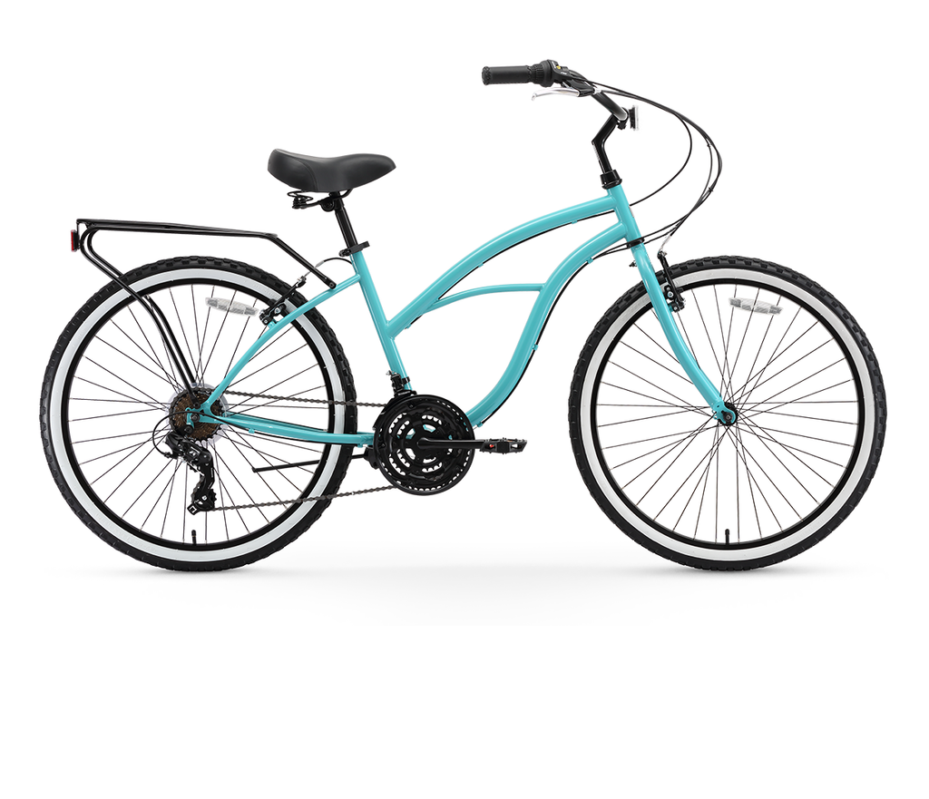 sixthreezero Around the Block Women's 26" 21 Speed Cruiser Bicycle