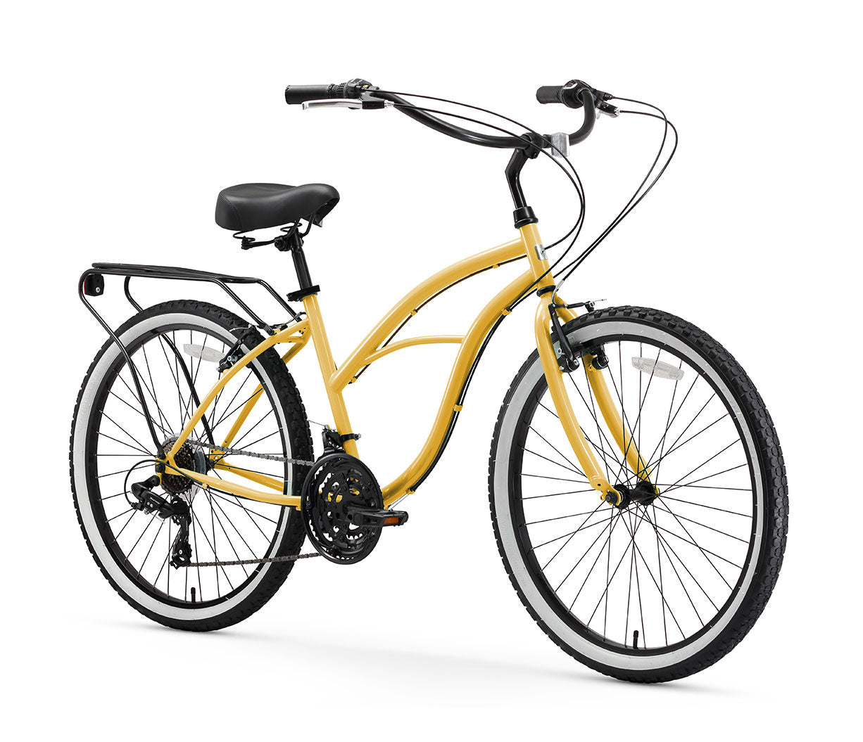 sixthreezero Around the Block Women's 26" 21 Speed Cruiser Bicycle