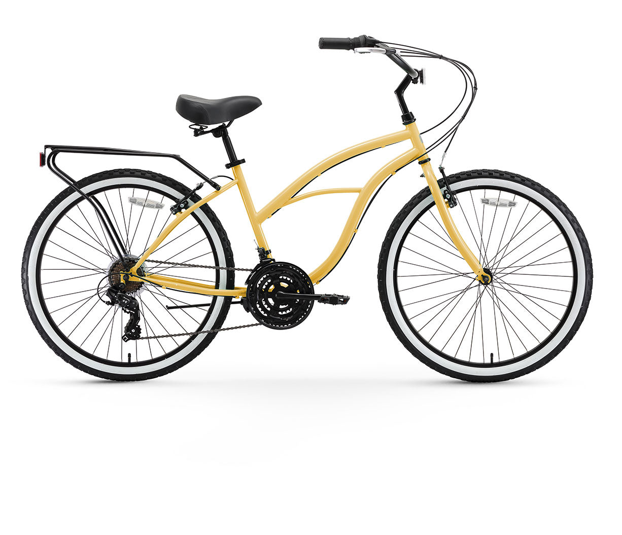 sixthreezero Around the Block Women's 26" 21 Speed Cruiser Bicycle