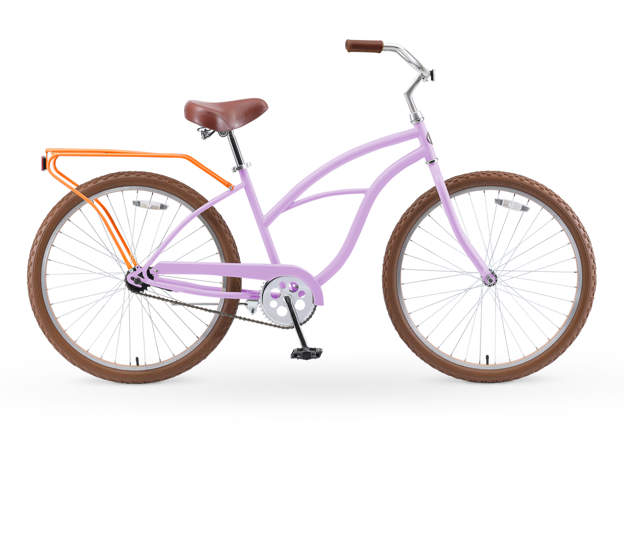 sixthreezero NEW Around the Block Women's 26" Single Speed Beach Cruiser Bicycle with Rear Rack