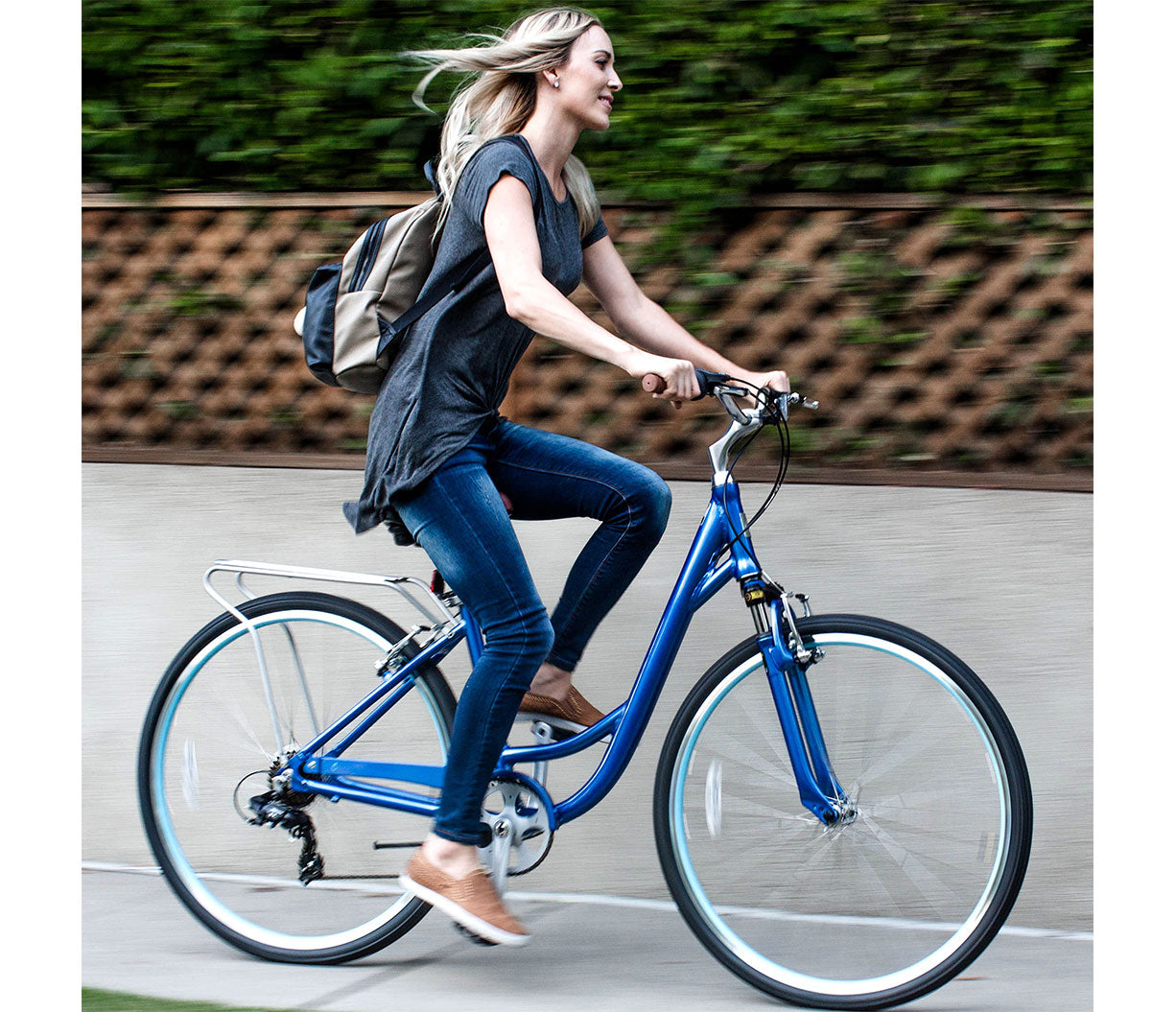 sixthreezero Body Ease Women's 7 Speed Step Through Comfort Bicycle