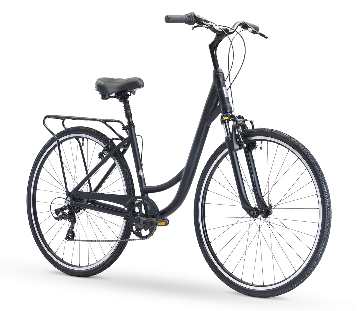 sixthreezero Body Ease Men's Step-Through 7-Speed Comfort Bike