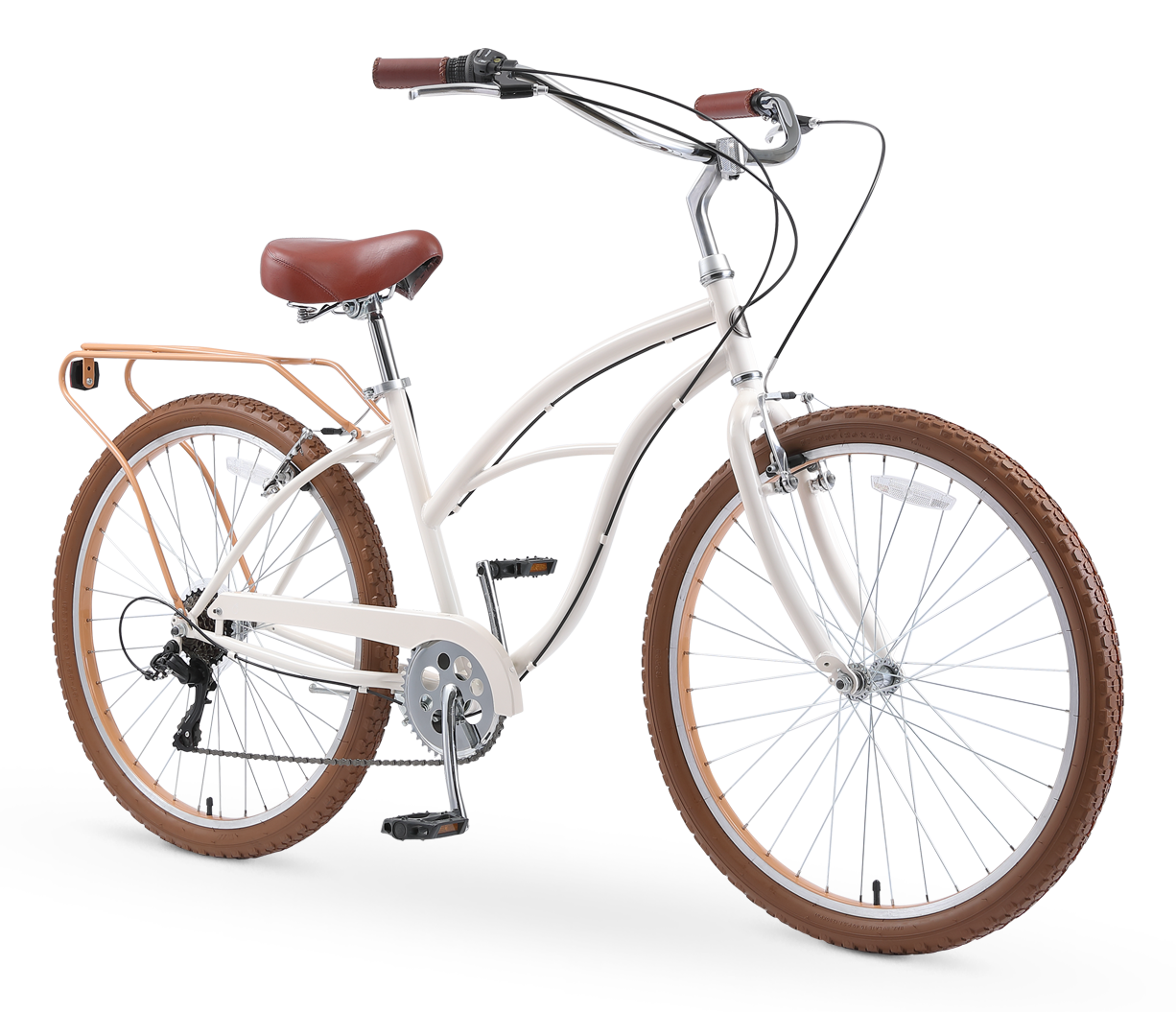sixthreezero NEW Around the Block Women's 26" 7-Speed Beach Cruiser Bicycle
