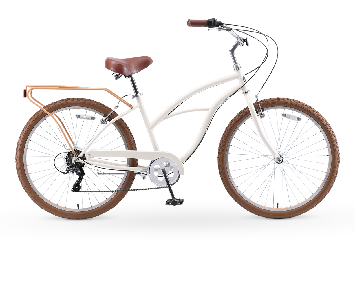 sixthreezero NEW Around the Block Women's 26" 7-Speed Beach Cruiser Bicycle