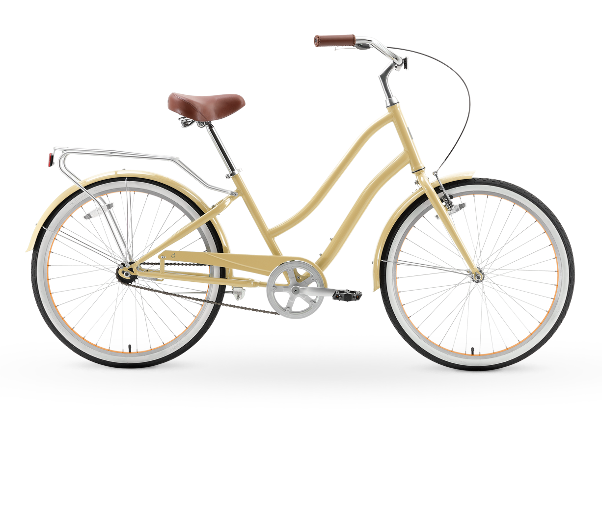 sixthreezero EVRYjourney Women's 26" Single Speed Steel Step-Through Touring Hybrid Bicycle