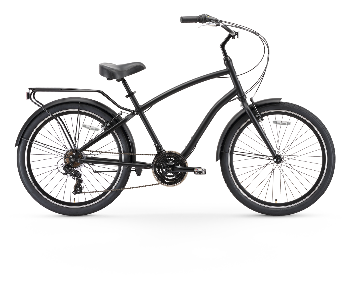 sixthreezero EVRYjourney Men's 26" 21 Speed Steel Sport Hybrid Cruiser Bicycle