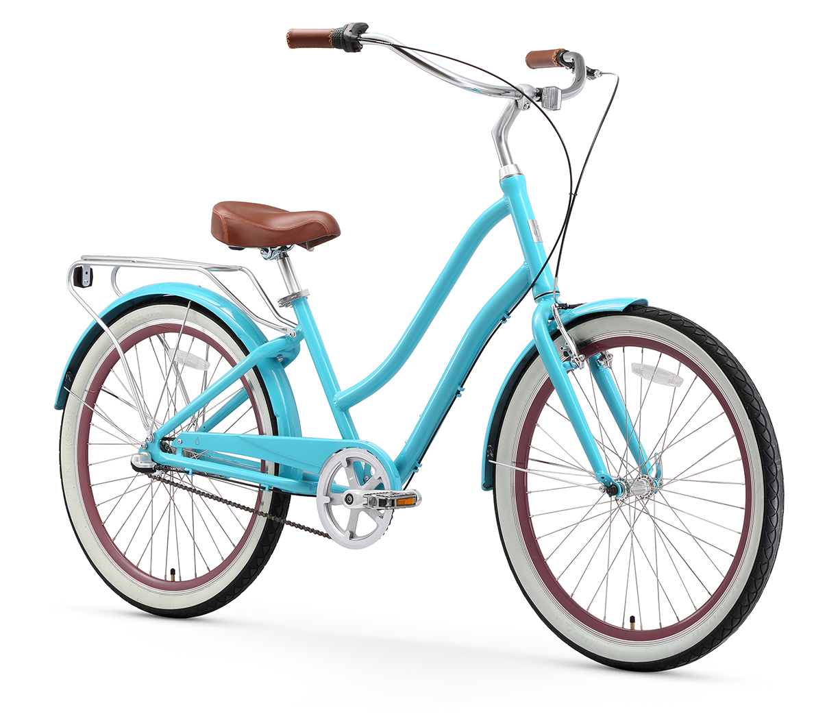 sixthreezero EVRYjourney Women's 24" 3 Speed Step-Through Touring Hybrid Bicycle