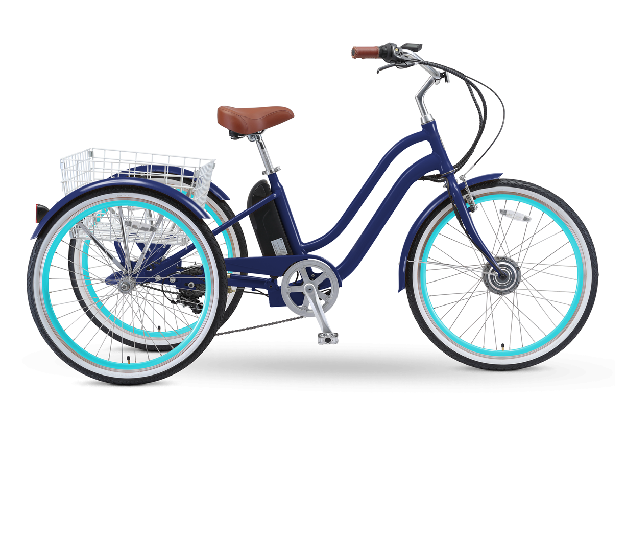 sixthreezero EVRYjourney 26" 7 Speed Hybrid Electric Tricycle, 36V, 250W