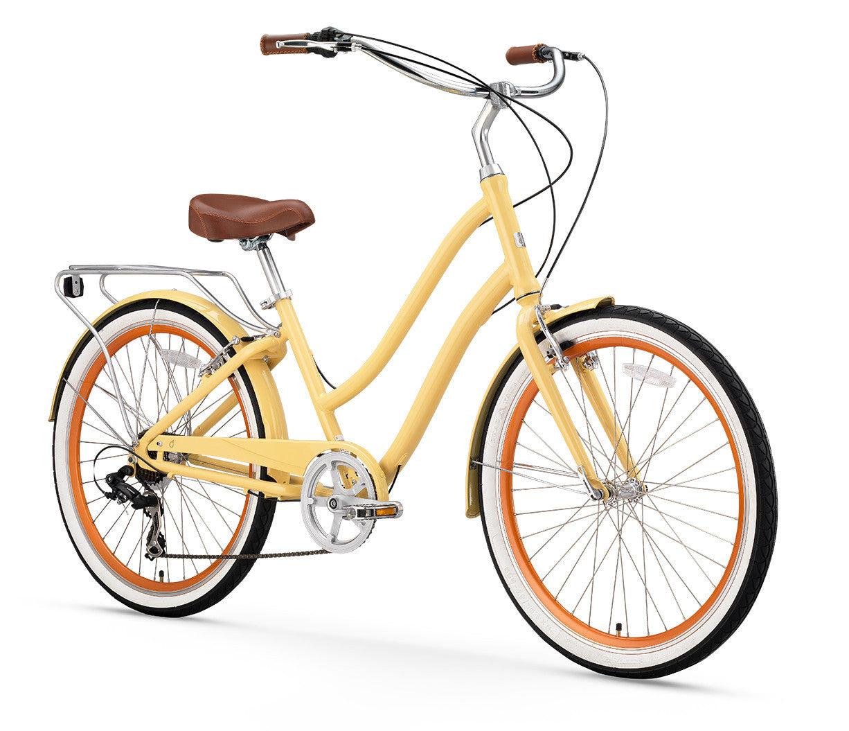 sixthreezero EVRYjourney Women's 26" 7 Speed Step-Through Touring Hybrid Bicycle