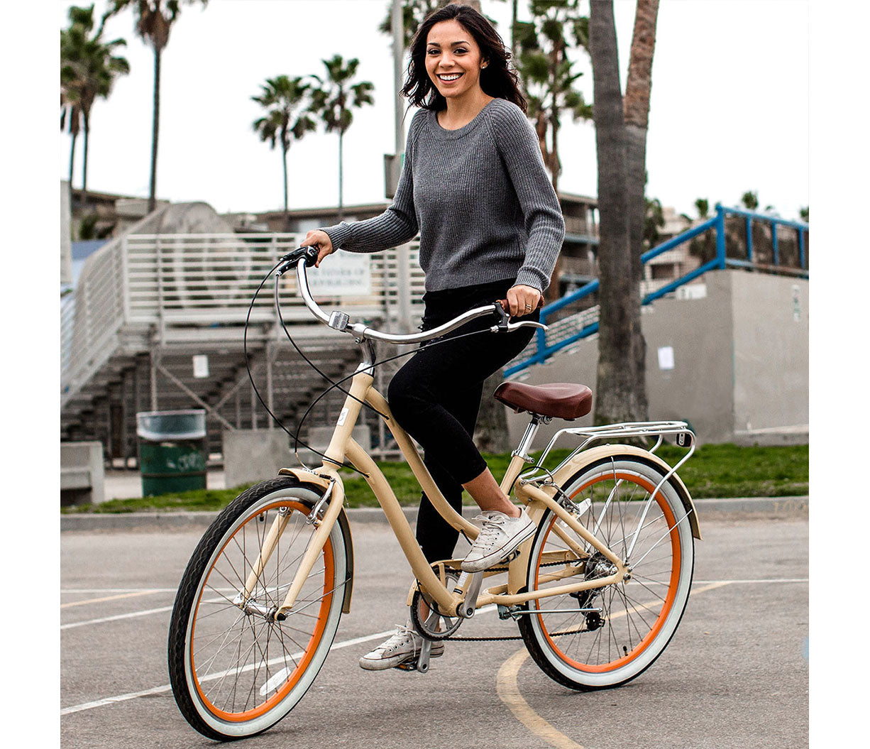 sixthreezero EVRYjourney Women's 26" Single Speed Step-Through Touring Hybrid Bicycle