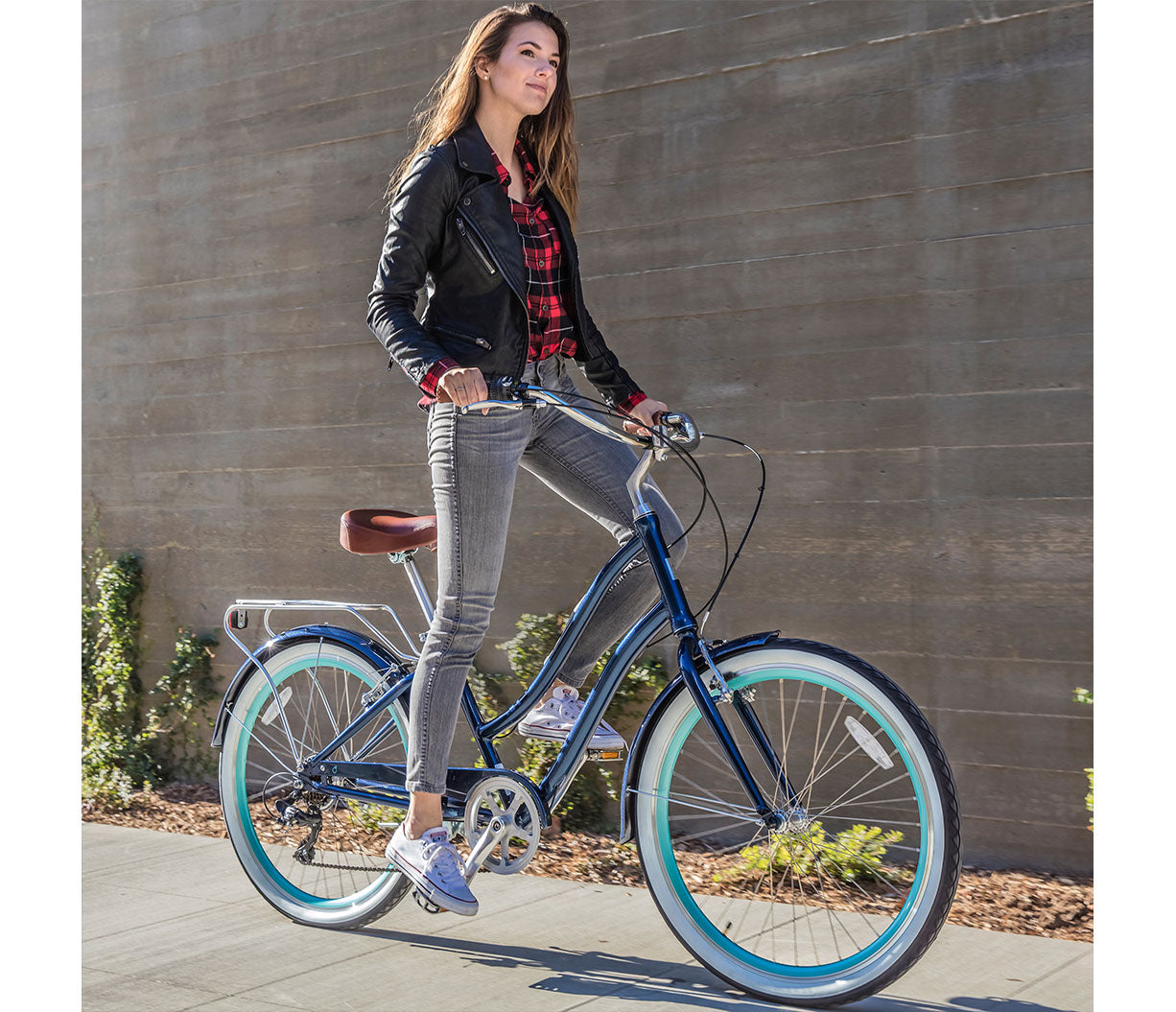 sixthreezero EVRYjourney Women's 26" 3 Speed Step-Through Touring Hybrid Bicycle