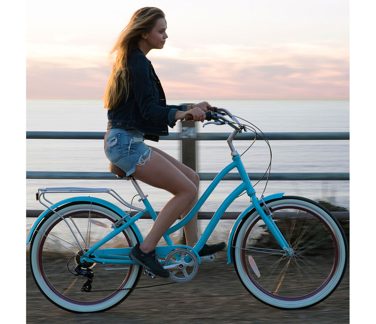 sixthreezero EVRYjourney Women's 26" Single Speed Step-Through Touring Hybrid Bicycle