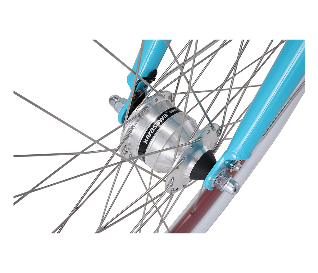 sixthreezero EVRYjourney Deluxe Women's 26" 7-Speed Touring Hybrid Bicycle w/ Integrated Lock, Basket, Light