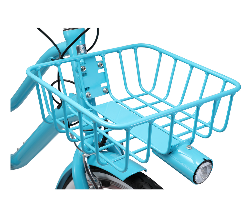 sixthreezero EVRYjourney Deluxe Women's 26" 7-Speed Touring Hybrid Bicycle w/ Integrated Lock, Basket, Light