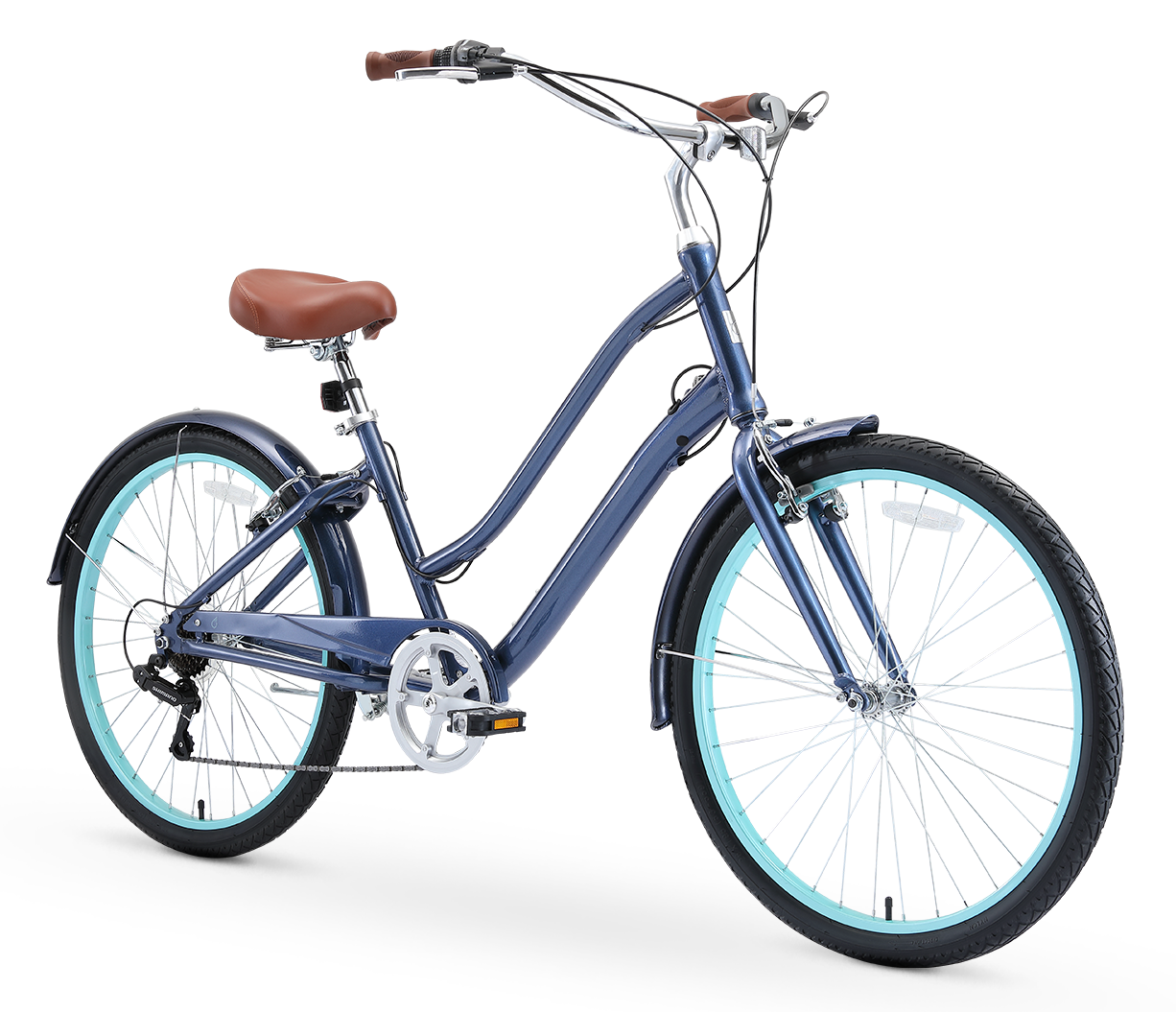 sixthreezero EVRYjourney Women's Casual Edition 7-Speed w/ Integrated Cable Lock