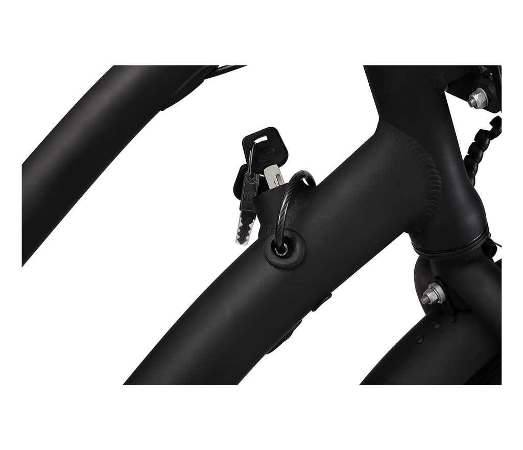 sixthreezero EVRYjourney Deluxe Men's 26" 7 Speed Hybrid Cruiser Bicycle w/ Integrated Lock, Basket, Light