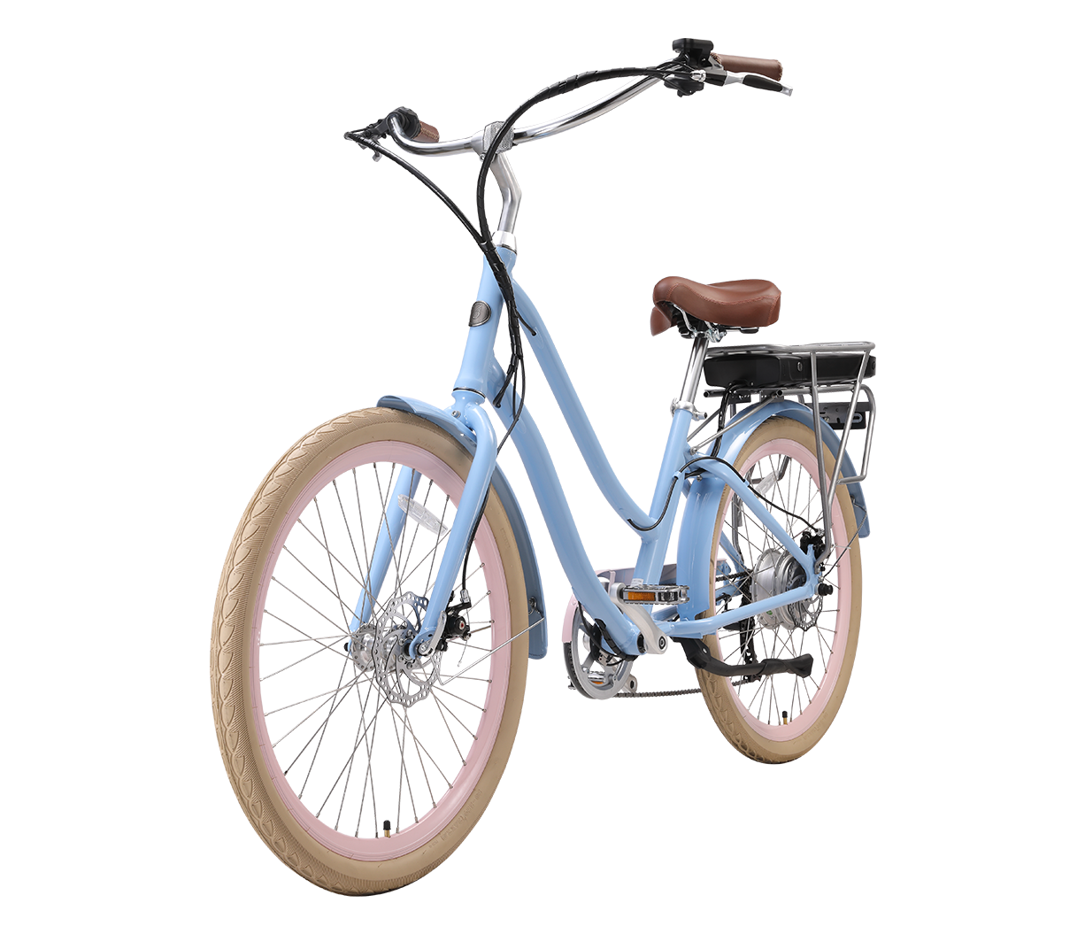 sixthreezero EVRYjourney Women's NEW 26" 500W 7-Speed Step-Through Touring Hybrid Bicycle,