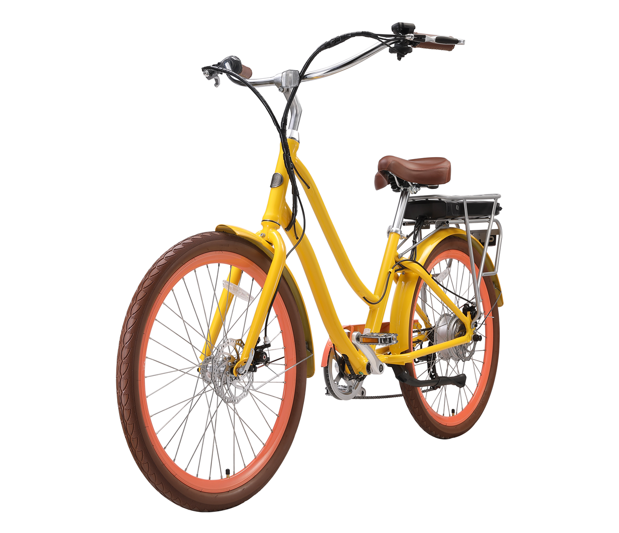 sixthreezero EVRYjourney Women's NEW 26" 500W 7-Speed Step-Through Touring Hybrid Bicycle,