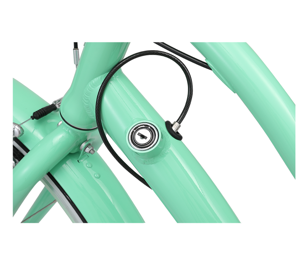 sixthreezero EVRYjourney Women's w/ Integrated Lock 26" 7-Speed Step-Through Touring Hybrid Bicycle