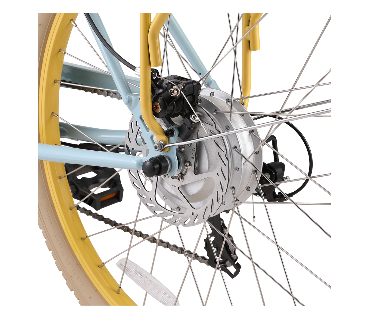 sixthreezero Around the Block Women's NEW 26" 500W 7-Speed Beach Cruiser Bicycle with Rear Rack