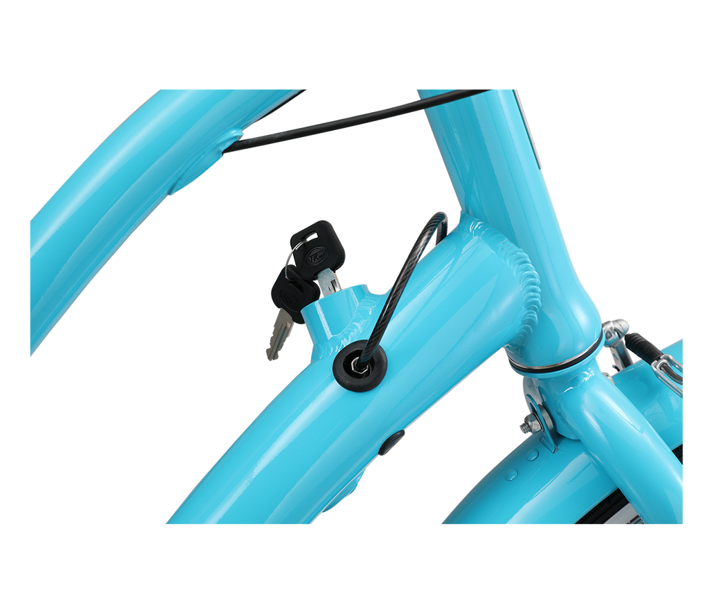 sixthreezero EVRYjourney Women's w/ Integrated Lock 26" 7-Speed Step-Through Touring Hybrid Bicycle