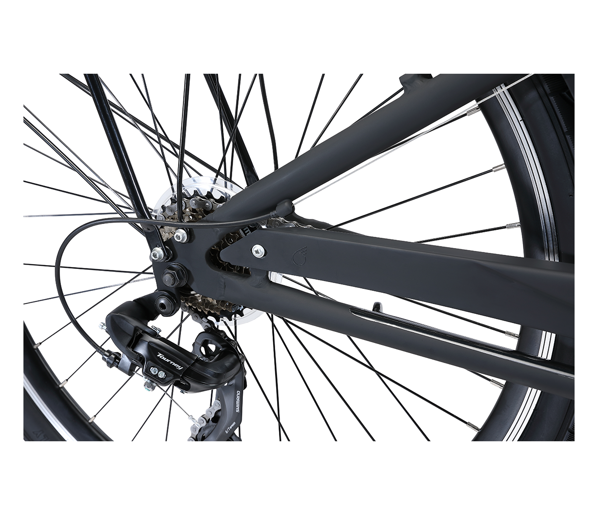 sixthreezero EVRYjourney Deluxe Men's 26" 7 Speed Hybrid Cruiser Bicycle w/ Integrated Lock, Basket, Light