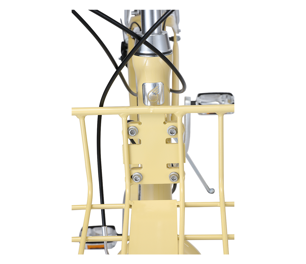 sixthreezero EVRYjourney Deluxe Women's 26" 7-Speed Touring Hybrid Bicycle w/ Integrated Lock, Basket, Light