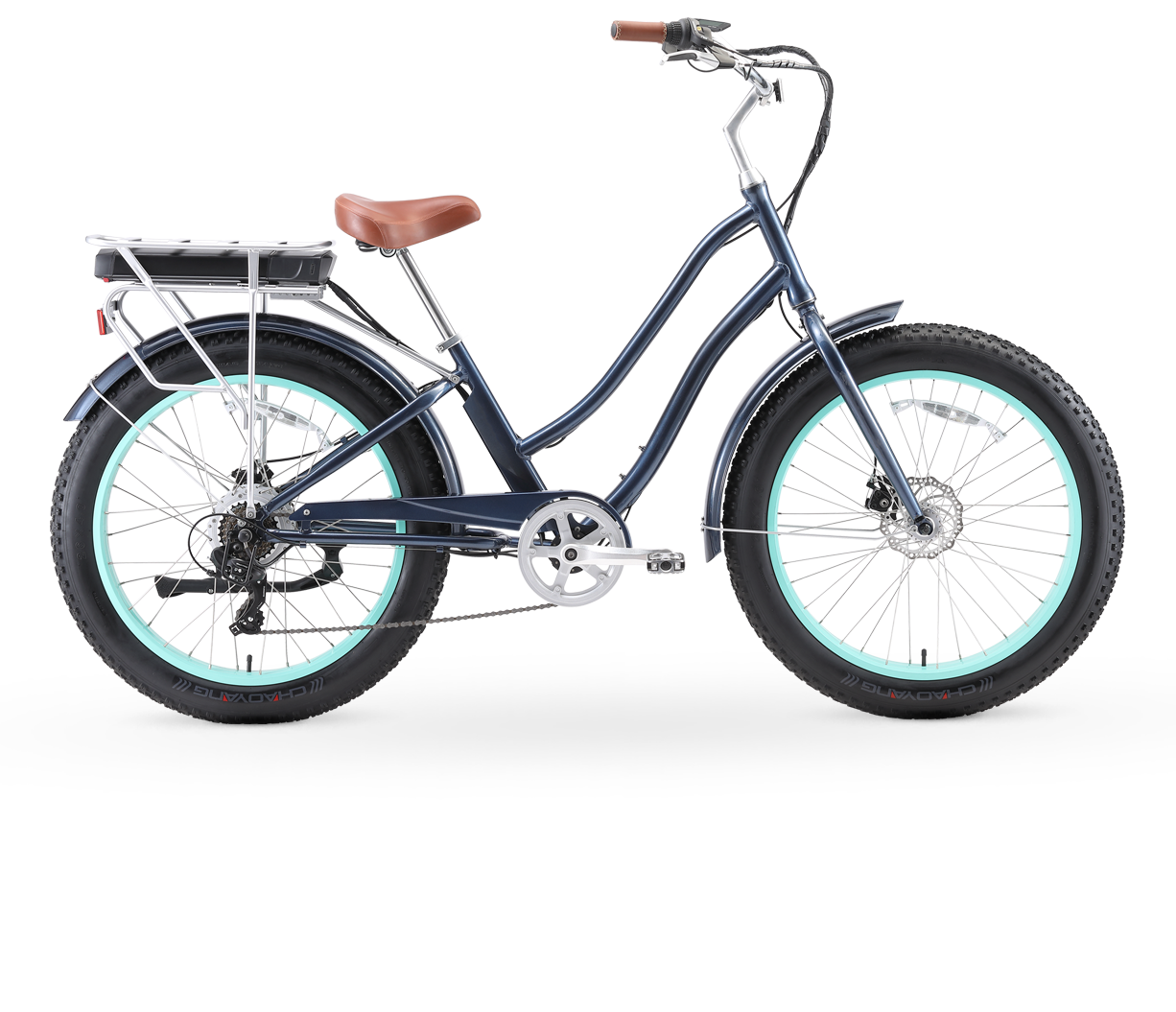 sixthreezero EVRYjourney Women's 7-Speed 500W Fat Tire Electric Bicycle