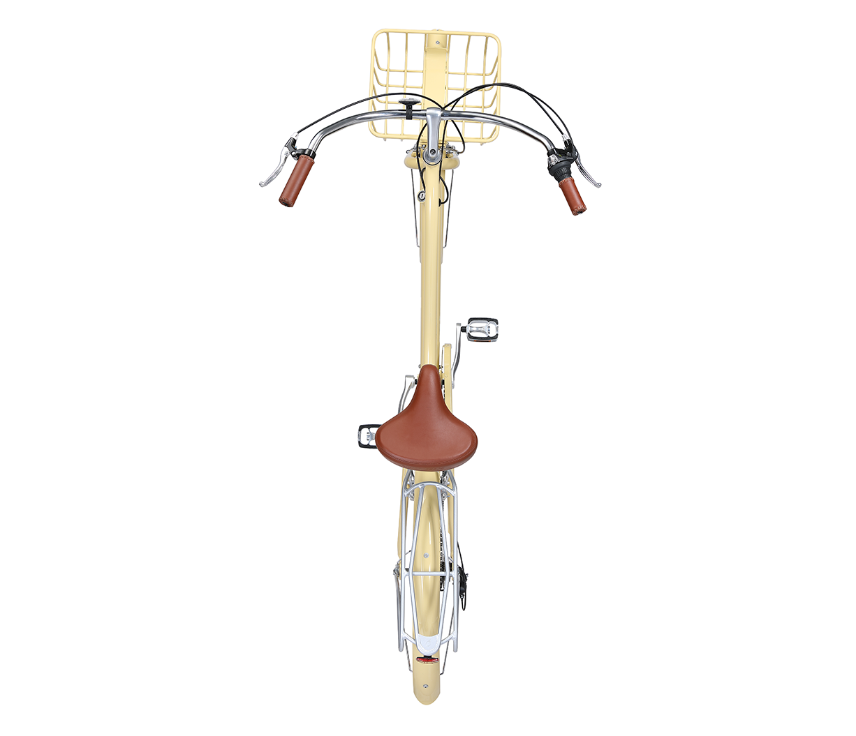 sixthreezero EVRYjourney Deluxe Women's 26" 7-Speed Touring Hybrid Bicycle w/ Integrated Lock, Basket, Light