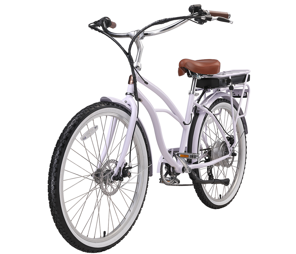 A/O Amelia 7-Speed 500W Beach Cruiser Electric Bike