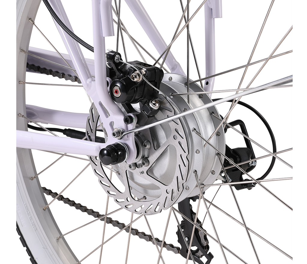 A/O Amelia 7-Speed 500W Beach Cruiser Electric Bike