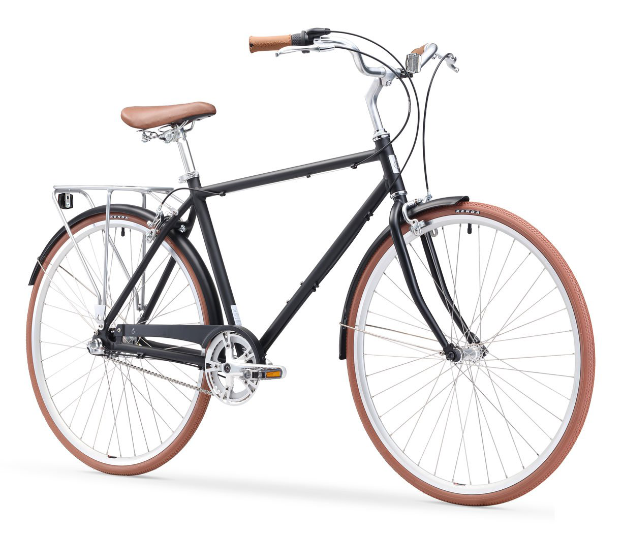 sixthreezero Ride in the Park Men's 3 Speed Touring City Bike with Rear Rack