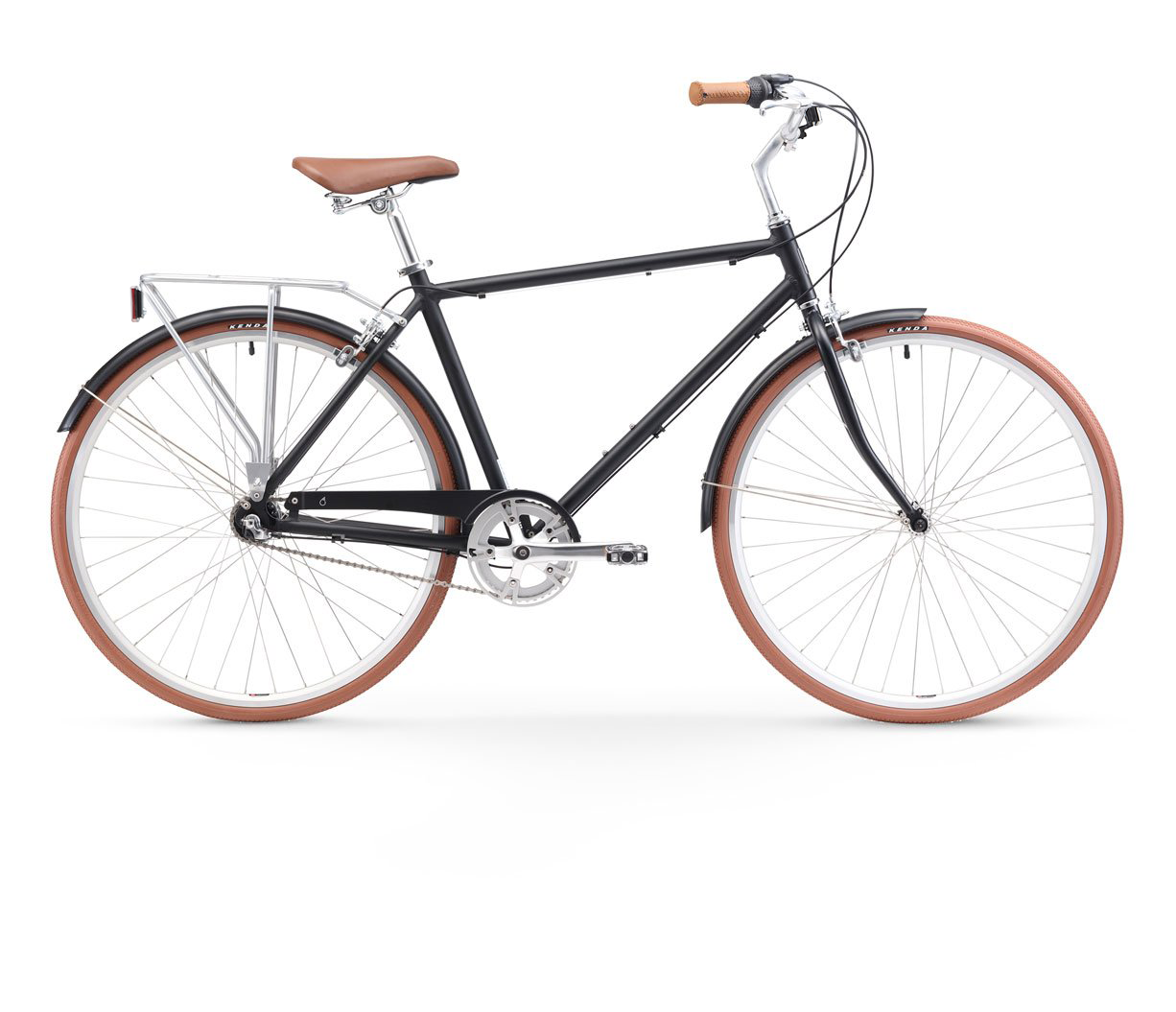 sixthreezero Ride in the Park Men's 3 Speed Touring City Bike with Rear Rack