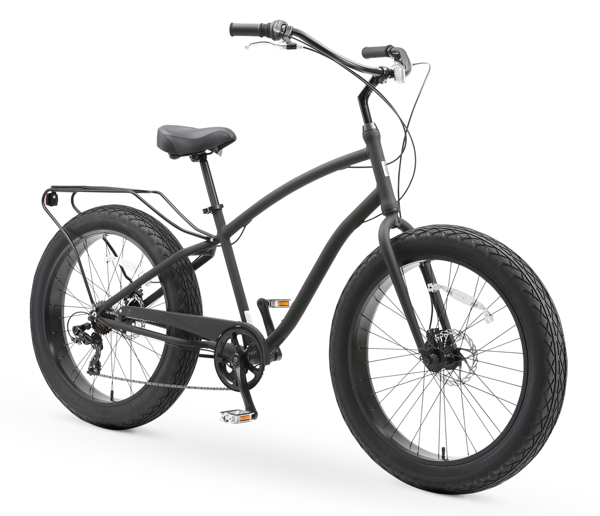 sixthreezero EVRYjourney Men's 26" FAT Tire 7-Speed Sport Hybrid Cruiser Bicycle