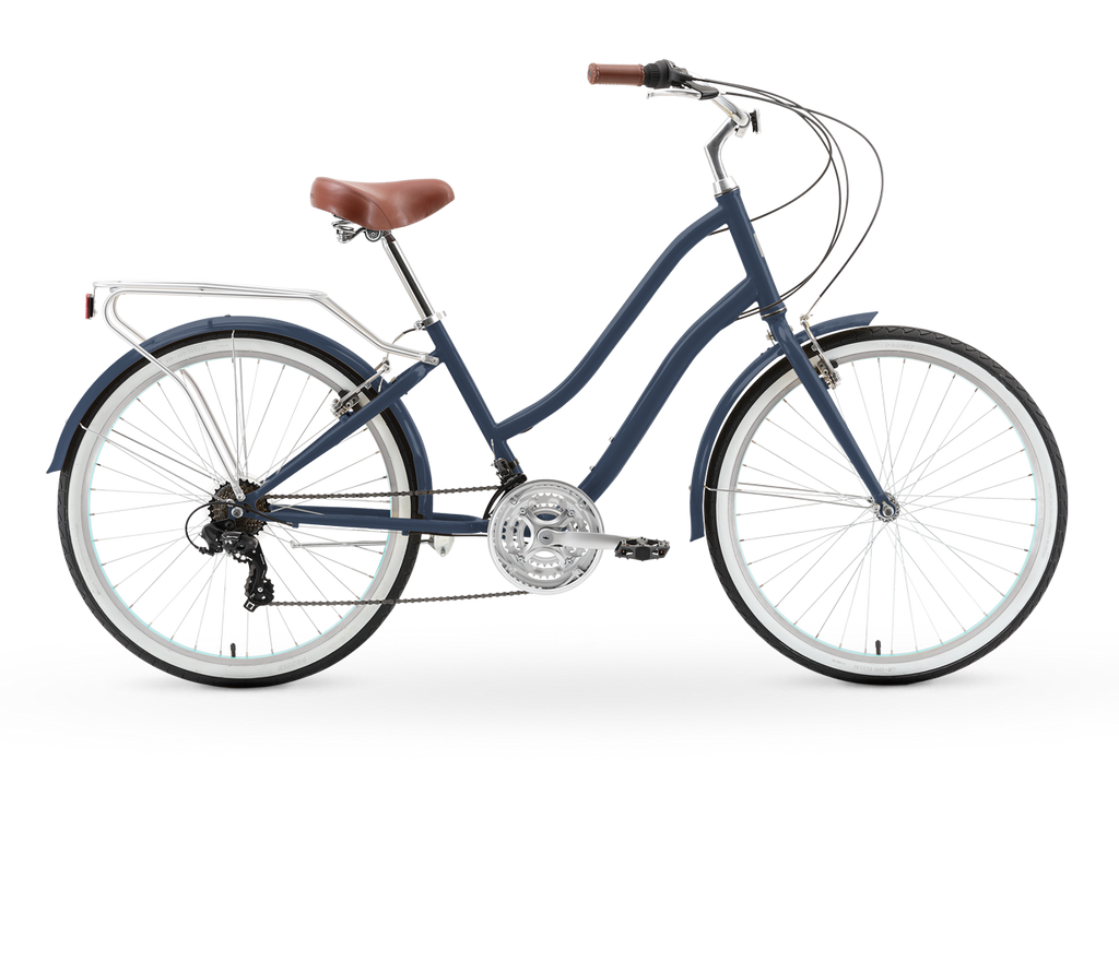 sixthreezero EVRYjourney Women's 26" 21 Speed Steel Step-Through Touring Hybrid Bicycle