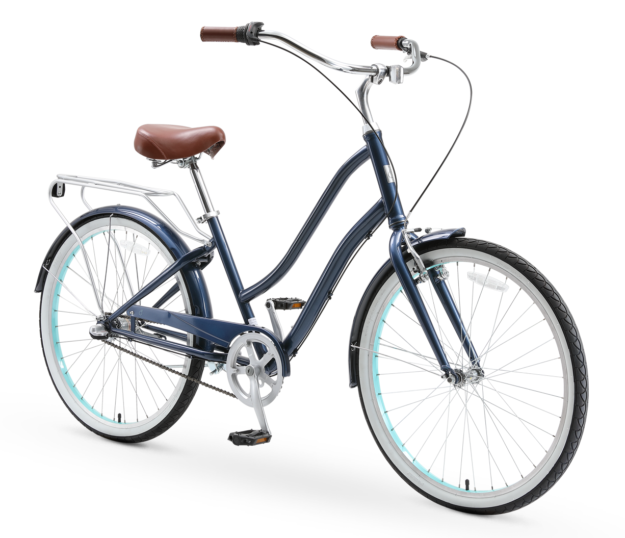 sixthreezero EVRYjourney Women's 26" 3 Speed Steel Step-Through Touring Hybrid Bicycle