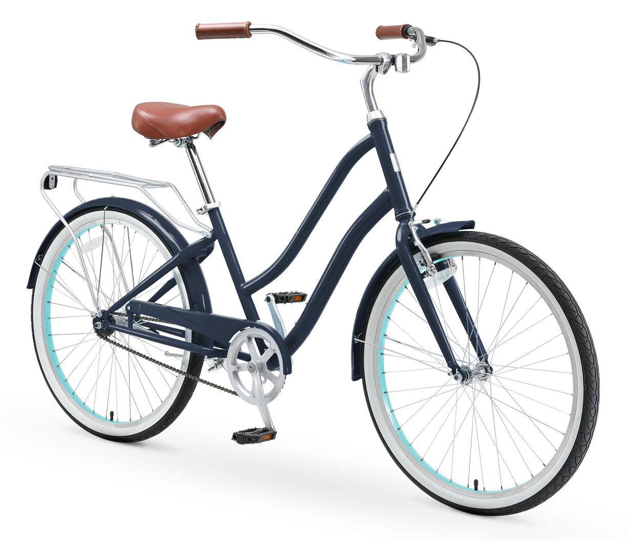 sixthreezero EVRYjourney Women's 26" Single Speed Steel Step-Through Touring Hybrid Bicycle