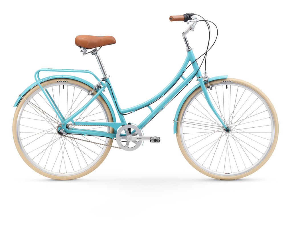 sixthreezero Ride in the Park Women's 3 Speed Touring City Bike with Rear Rack