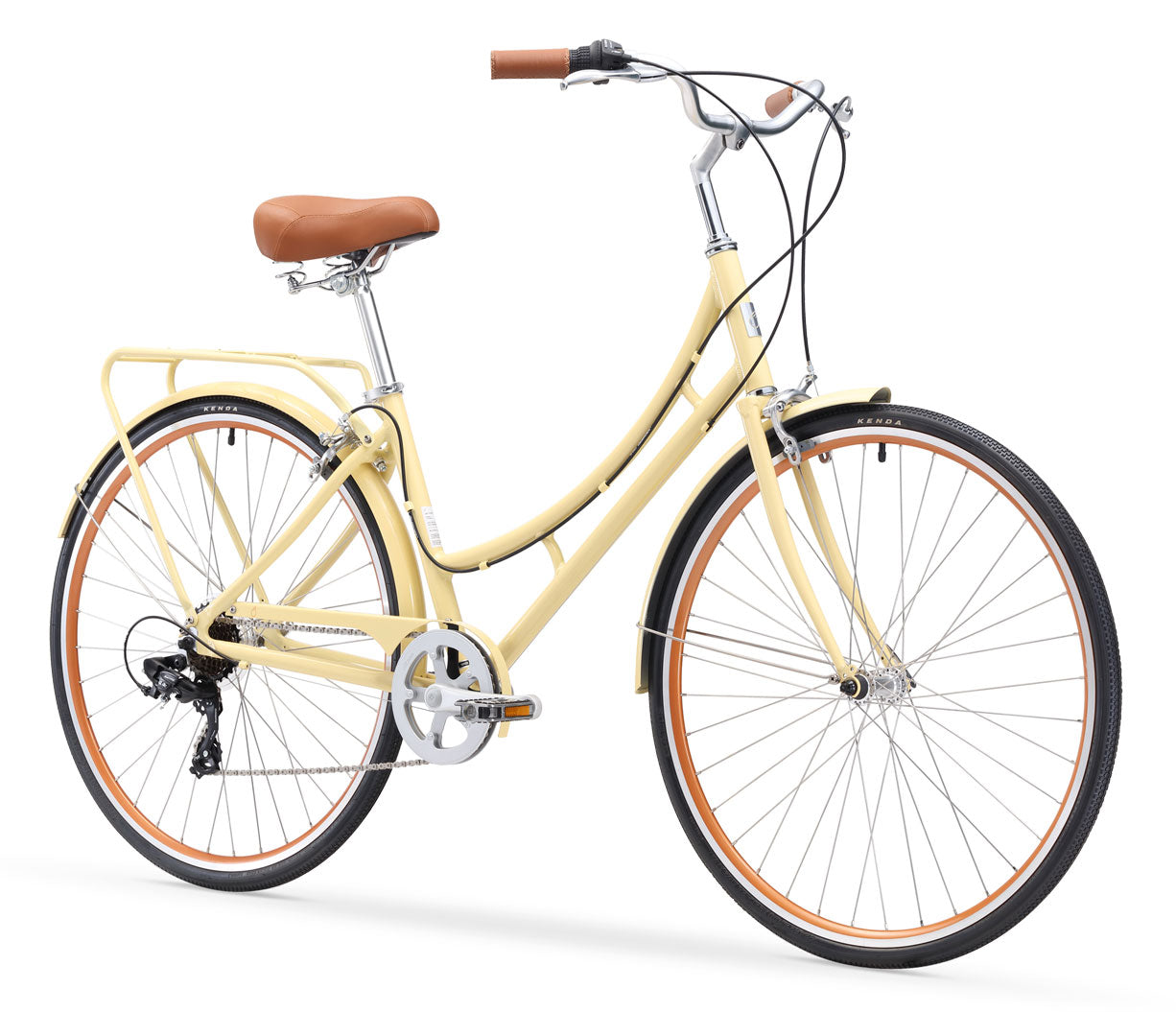 sixthreezero Ride in the Park Women's 7 Speed Touring City Bike with Rear Rack